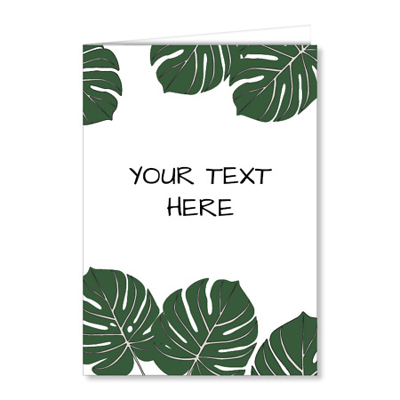 Monstera Personalised Greeting Card